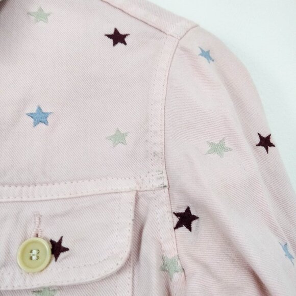 Isabel Marant Dali Star Denim Jacket Pink 34 2 - Picture 6 of 11